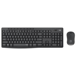 Logitech MK295 silent wireless keyboard and mouse combo in graphite
