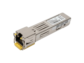 Cisco GLC-T 1000BASE-T copper SFP transceiver with RJ45 connector
