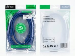 Vellygood blue USB male to female extension cable 3 metres