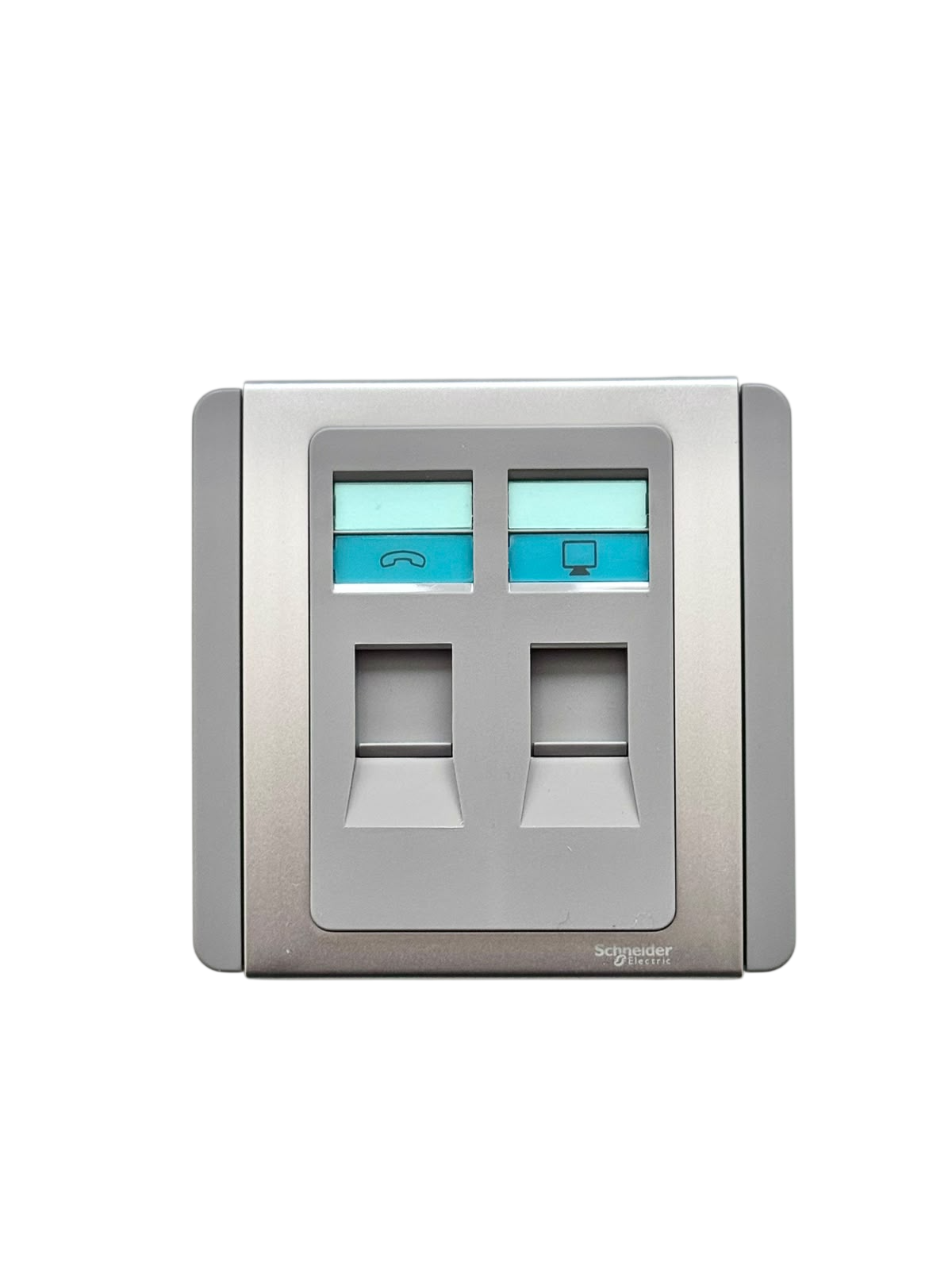 Schneider Electric E3032RJK-GS 2 Gang Keystone Wall Plate Schneider Electric E3032RJK-GS 2 Gang Keystone Wall Plate